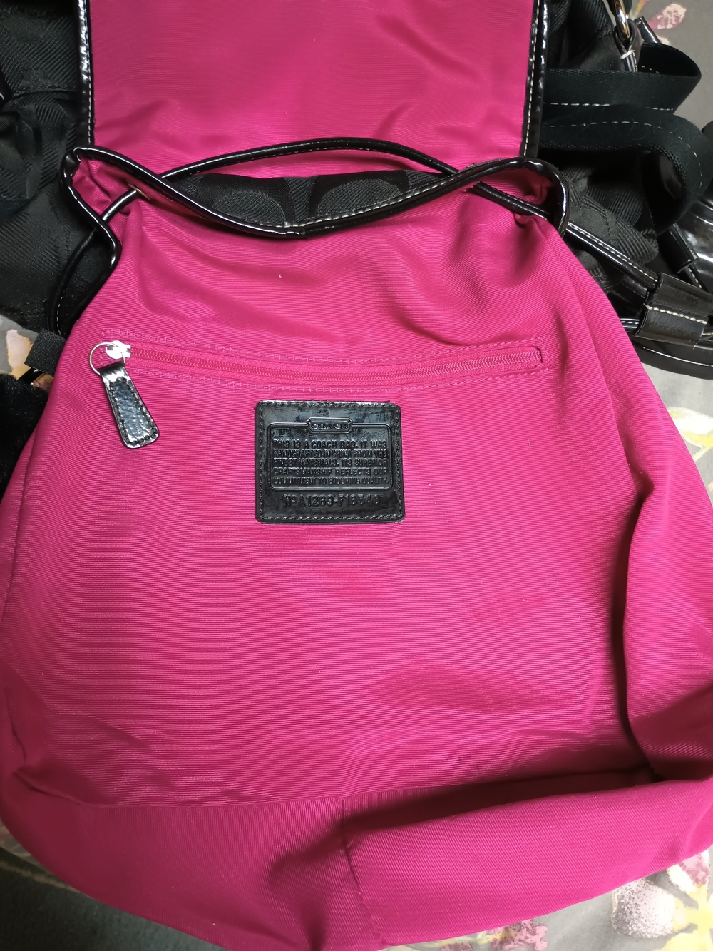 π COACH KYRA DAISY SIGNATURE NYLON BACKPACK ONLY π - Picture 4 of 9